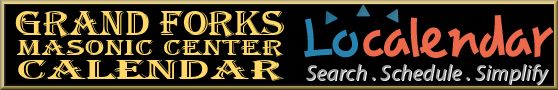 Grand Forks Masonic Center Calendar